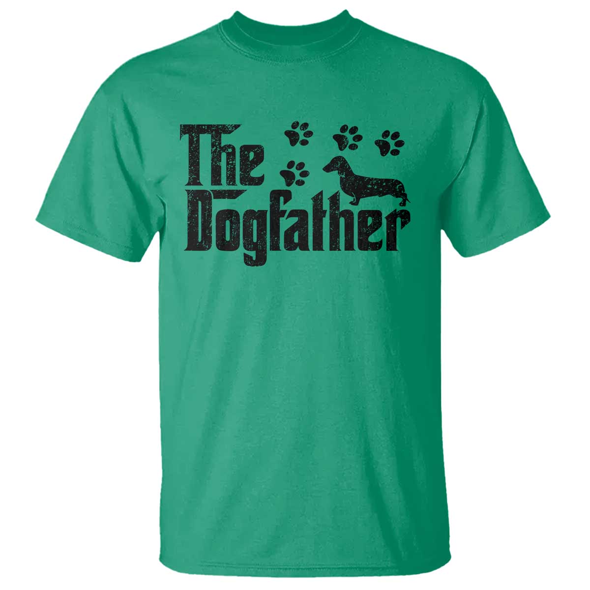 Dachshund Dog Dad T Shirt The Dogfather Fathers Day Gifts For Dog Lovers - Wonder Print Shop