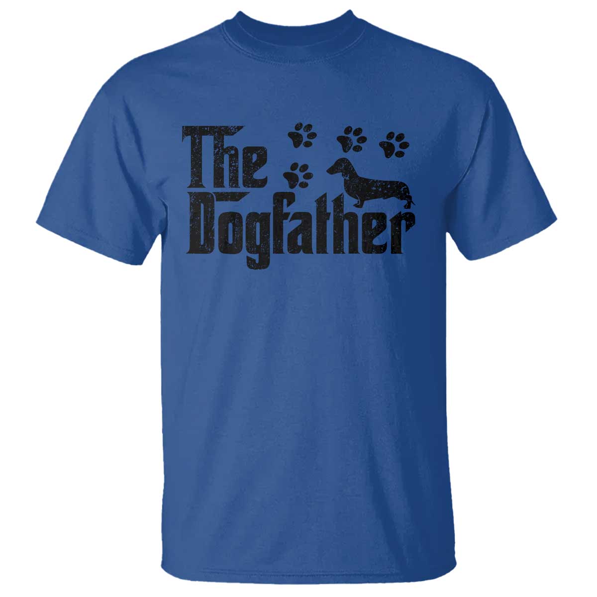 Dachshund Dog Dad T Shirt The Dogfather Fathers Day Gifts For Dog Lovers - Wonder Print Shop