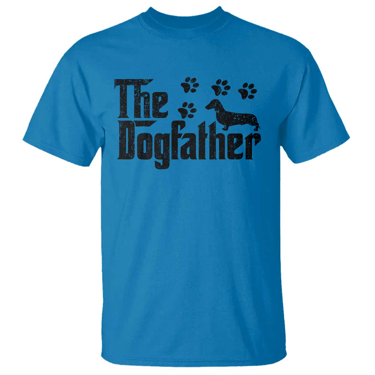 Dachshund Dog Dad T Shirt The Dogfather Fathers Day Gifts For Dog Lovers - Wonder Print Shop