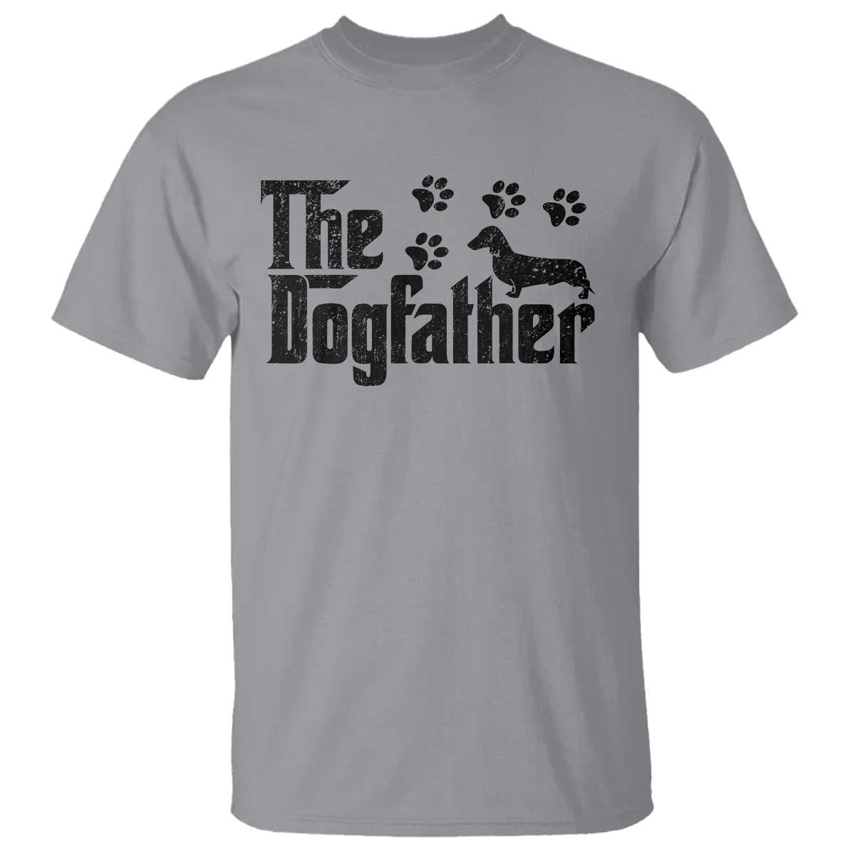 Dachshund Dog Dad T Shirt The Dogfather Fathers Day Gifts For Dog Lovers - Wonder Print Shop