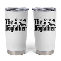 Dachshund Dog Dad Tumbler Cup The Dogfather Fathers Day Gifts For Dog Lovers - Wonder Print Shop