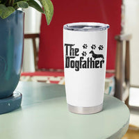 Dachshund Dog Dad Tumbler Cup The Dogfather Fathers Day Gifts For Dog Lovers - Wonder Print Shop