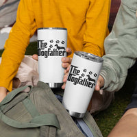 Dachshund Dog Dad Tumbler Cup The Dogfather Fathers Day Gifts For Dog Lovers - Wonder Print Shop