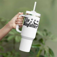Dachshund Dog Dad Tumbler With Handle The Dogfather Fathers Day Gifts For Dog Lovers - Wonder Print Shop