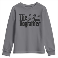 Dachshund Dog Dad Youth Sweatshirt The Dogfather Fathers Day Gifts For Dog Lovers - Wonder Print Shop
