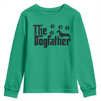 Dachshund Dog Dad Youth Sweatshirt The Dogfather Fathers Day Gifts For Dog Lovers - Wonder Print Shop