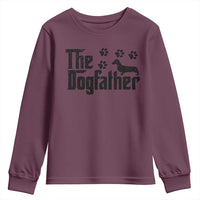 Dachshund Dog Dad Youth Sweatshirt The Dogfather Fathers Day Gifts For Dog Lovers - Wonder Print Shop