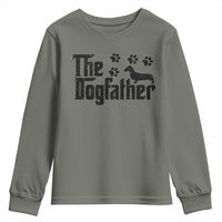 Dachshund Dog Dad Youth Sweatshirt The Dogfather Fathers Day Gifts For Dog Lovers - Wonder Print Shop