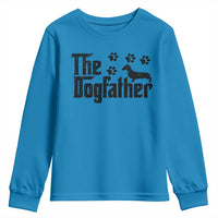 Dachshund Dog Dad Youth Sweatshirt The Dogfather Fathers Day Gifts For Dog Lovers - Wonder Print Shop