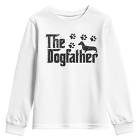 Dachshund Dog Dad Youth Sweatshirt The Dogfather Fathers Day Gifts For Dog Lovers - Wonder Print Shop