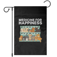 Funny Dog Lover Garden Flag My Medicine For Happiness Called Cats Everyday - Wonder Print Shop