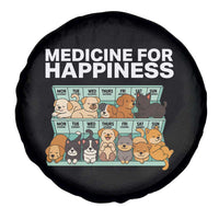 Funny Dog Lover Spare Tire Cover My Medicine For Happiness Called Cats Everyday - Wonder Print Shop