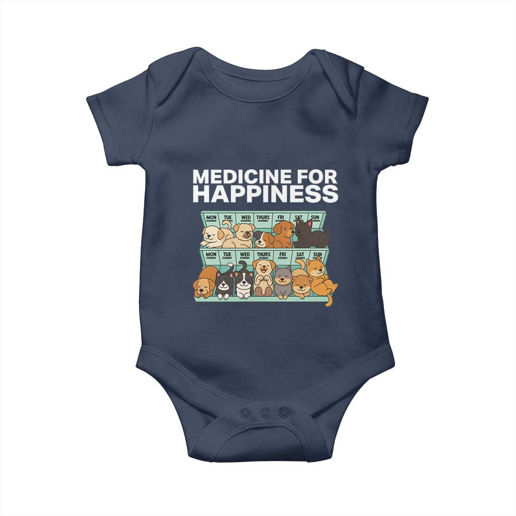 Funny Dog Lover Baby Onesie My Medicine For Happiness Called Cats Everyday - Wonder Print Shop
