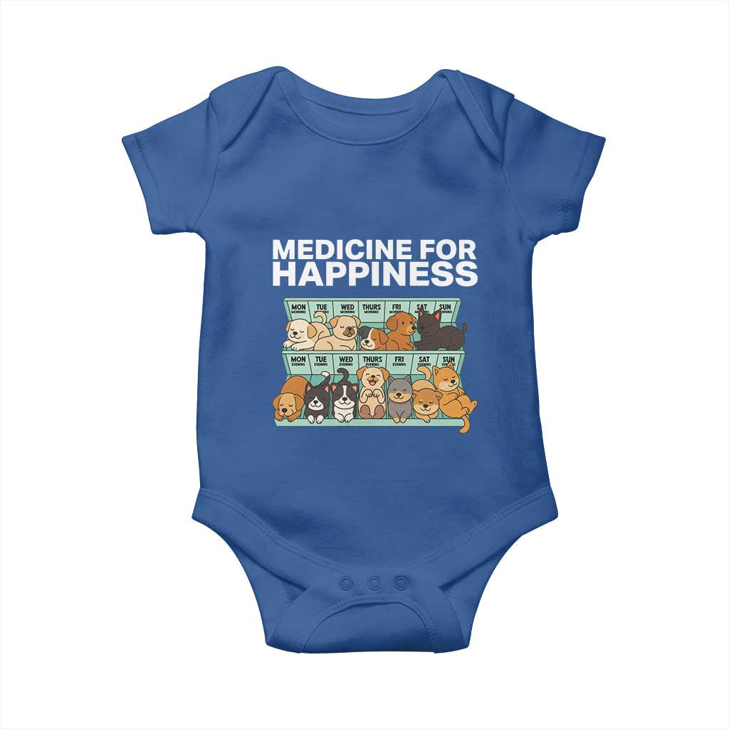 Funny Dog Lover Baby Onesie My Medicine For Happiness Called Cats Everyday - Wonder Print Shop