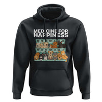 Funny Dog Lover Hoodie My Medicine For Happiness Called Cats Everyday - Wonder Print Shop