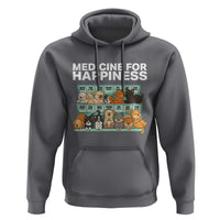 Funny Dog Lover Hoodie My Medicine For Happiness Called Cats Everyday - Wonder Print Shop