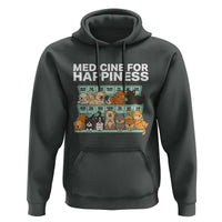 Funny Dog Lover Hoodie My Medicine For Happiness Called Cats Everyday - Wonder Print Shop