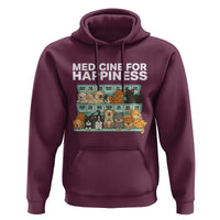 Funny Dog Lover Hoodie My Medicine For Happiness Called Cats Everyday - Wonder Print Shop