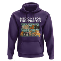 Funny Dog Lover Hoodie My Medicine For Happiness Called Cats Everyday - Wonder Print Shop