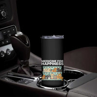 Funny Dog Lover Skinny Tumbler My Medicine For Happiness Called Cats Everyday - Wonder Print Shop