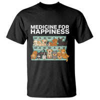 Funny Dog Lover T Shirt My Medicine For Happiness Called Cats Everyday - Wonder Print Shop