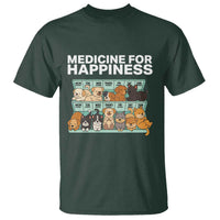 Funny Dog Lover T Shirt My Medicine For Happiness Called Cats Everyday - Wonder Print Shop