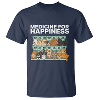 Funny Dog Lover T Shirt My Medicine For Happiness Called Cats Everyday - Wonder Print Shop