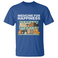Funny Dog Lover T Shirt My Medicine For Happiness Called Cats Everyday - Wonder Print Shop