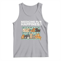 Funny Dog Lover Tank Top My Medicine For Happiness Called Cats Everyday - Wonder Print Shop