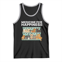 Funny Dog Lover Tank Top My Medicine For Happiness Called Cats Everyday - Wonder Print Shop