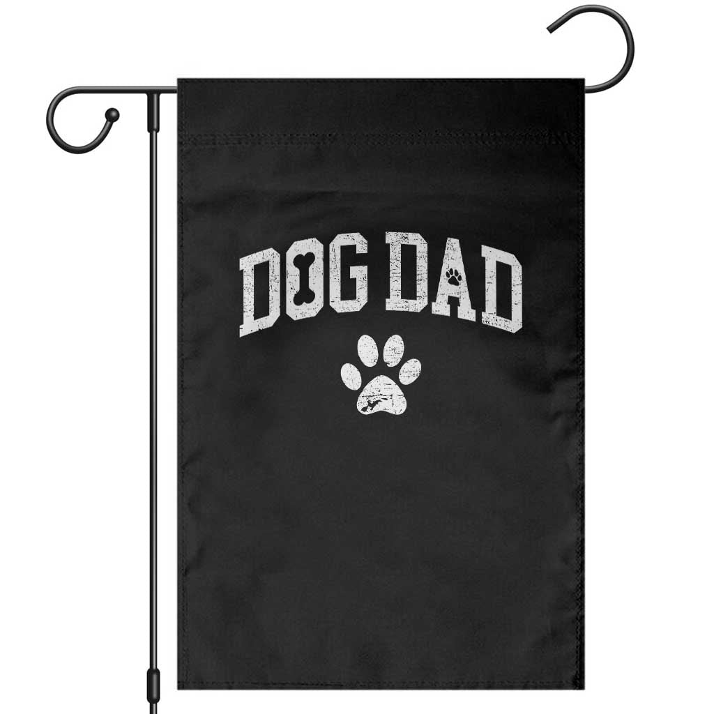 Retro Dog Dad Garden Flag Distressed Fathers Day Gift for Dog Lovers - Wonder Print Shop