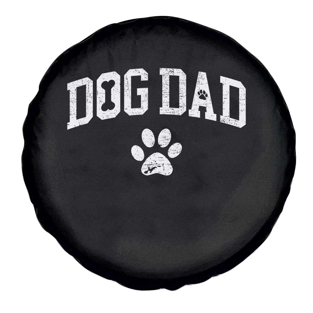 Retro Dog Dad Spare Tire Cover Distressed Fathers Day Gift for Dog Lovers - Wonder Print Shop