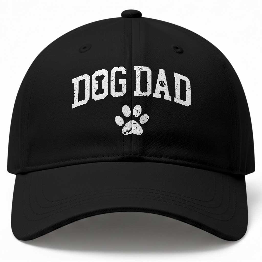 Retro Dog Dad Baseball Cap Distressed Fathers Day Gift for Dog Lovers