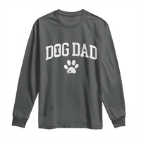 Retro Dog Dad Long Sleeve Shirt Distressed Fathers Day Gift for Dog Lovers - Wonder Print Shop