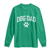 Retro Dog Dad Long Sleeve Shirt Distressed Fathers Day Gift for Dog Lovers - Wonder Print Shop