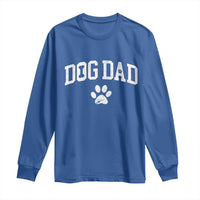 Retro Dog Dad Long Sleeve Shirt Distressed Fathers Day Gift for Dog Lovers - Wonder Print Shop