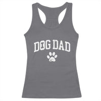 Retro Dog Dad Racerback Tank Top Distressed Fathers Day Gift for Dog Lovers - Wonder Print Shop