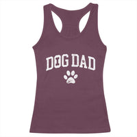 Retro Dog Dad Racerback Tank Top Distressed Fathers Day Gift for Dog Lovers - Wonder Print Shop
