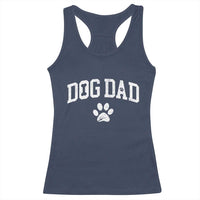 Retro Dog Dad Racerback Tank Top Distressed Fathers Day Gift for Dog Lovers - Wonder Print Shop