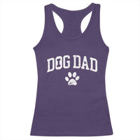 Retro Dog Dad Racerback Tank Top Distressed Fathers Day Gift for Dog Lovers - Wonder Print Shop