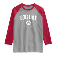 Retro Dog Dad Raglan Shirt Distressed Fathers Day Gift for Dog Lovers - Wonder Print Shop