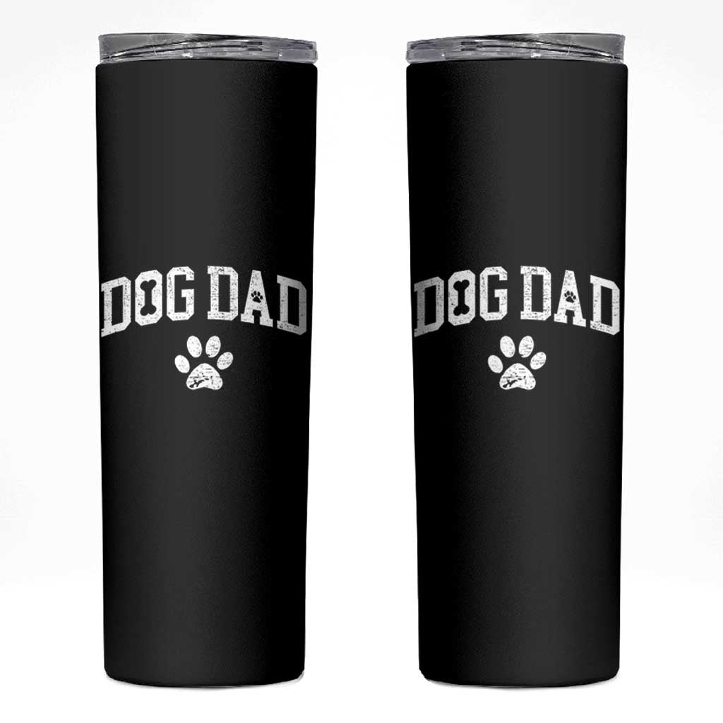 Retro Dog Dad Skinny Tumbler Distressed Fathers Day Gift for Dog Lovers - Wonder Print Shop