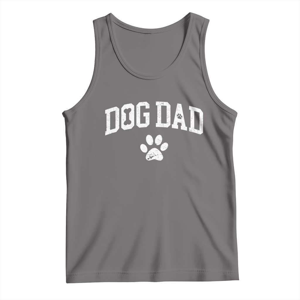 Retro Dog Dad Tank Top Distressed Fathers Day Gift for Dog Lovers - Wonder Print Shop