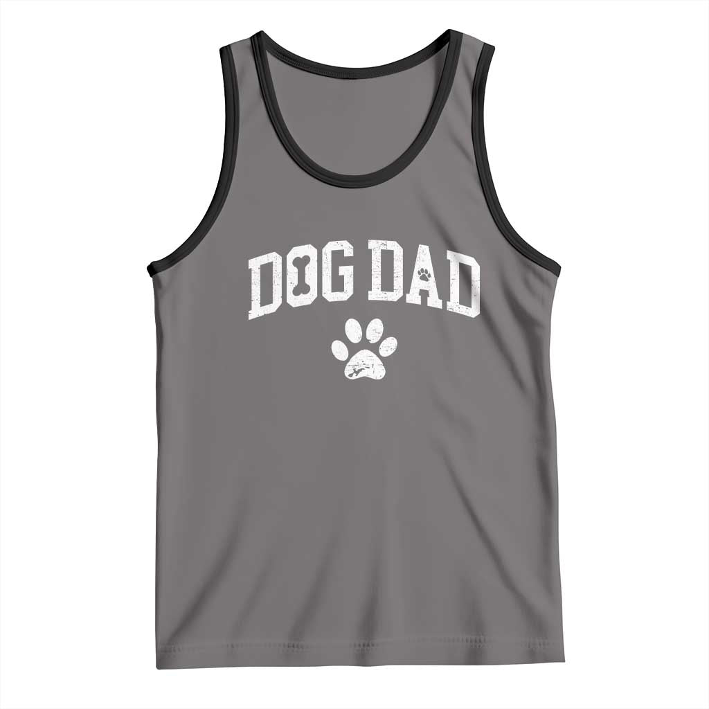 Retro Dog Dad Tank Top Distressed Fathers Day Gift for Dog Lovers - Wonder Print Shop