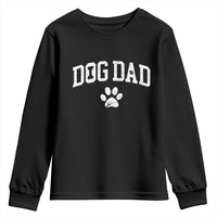 Retro Dog Dad Youth Sweatshirt Distressed Fathers Day Gift for Dog Lovers - Wonder Print Shop