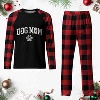 Dog Mom Plaid Pajama Set Floral Fur Mama Gift For Her Mothers Day - Wonder Print Shop