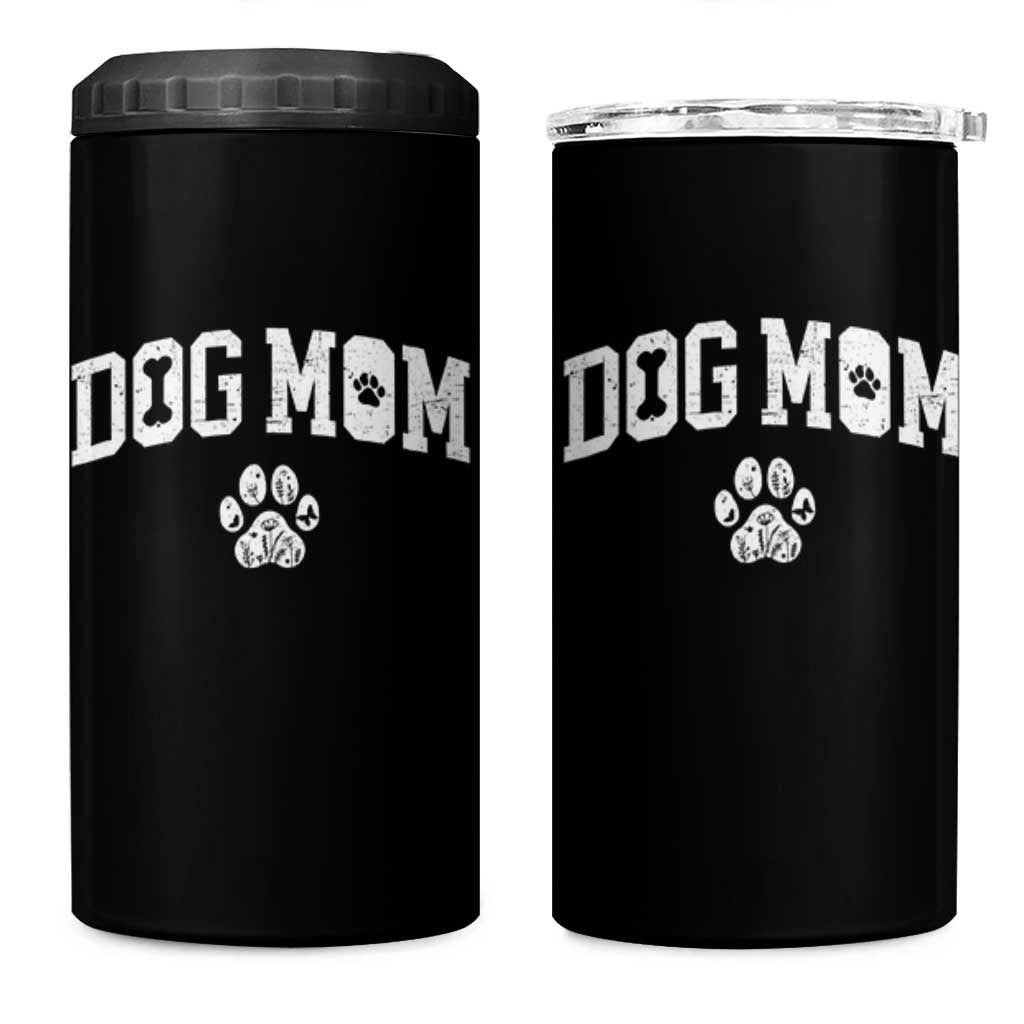 Dog Mom 4 in 1 Can Cooler Tumbler Floral Fur Mama Gift For Her Mothers Day - Wonder Print Shop