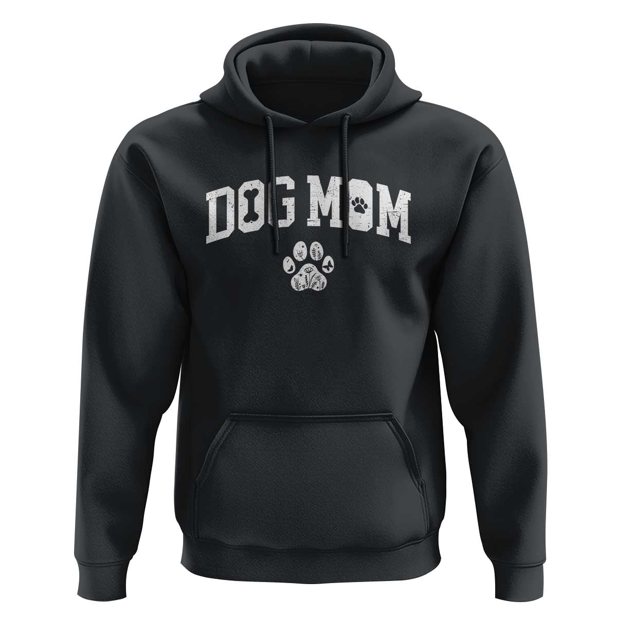 Dog Mom Hoodie Floral Fur Mama Gift For Her Mothers Day - Wonder Print Shop