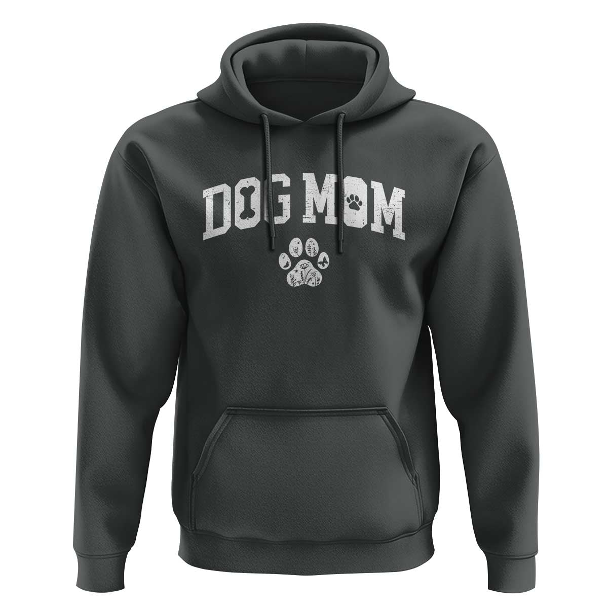 Dog Mom Hoodie Floral Fur Mama Gift For Her Mothers Day - Wonder Print Shop