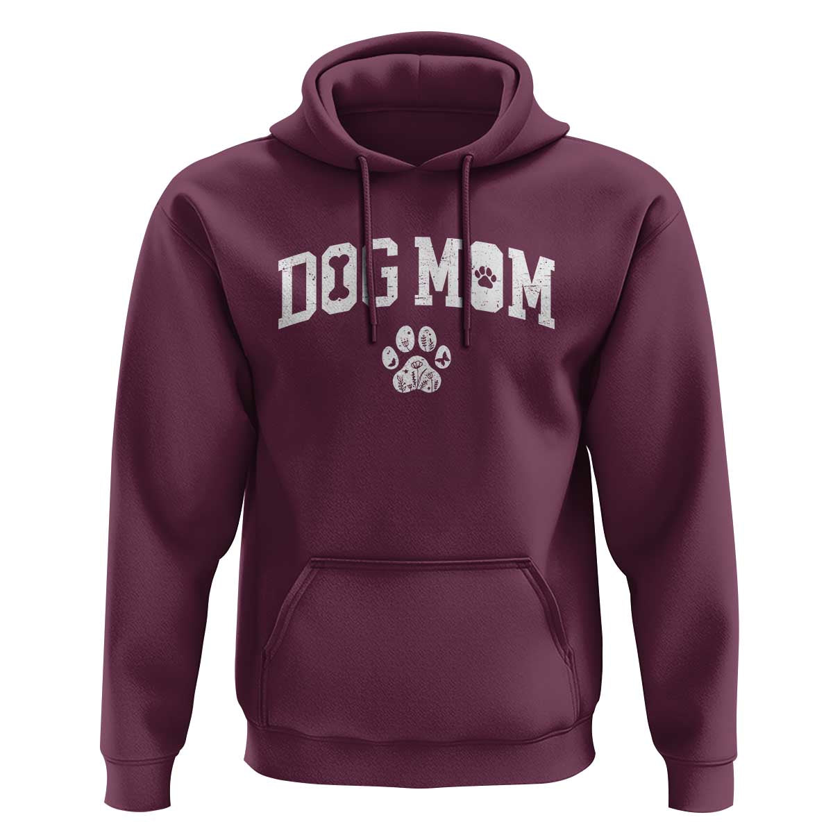 Dog Mom Hoodie Floral Fur Mama Gift For Her Mothers Day - Wonder Print Shop